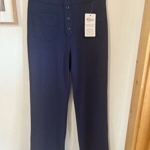 High-Waisted Stretchy Pants with Relaxed Fit